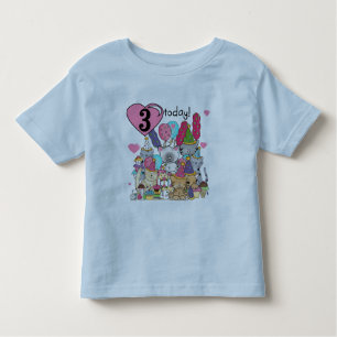 Party Kittens 3rd  Birthday Tshirts and gifts