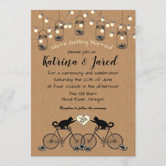Party Lights, Cats, Bikes, and Daisies Invitation