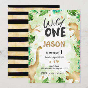 Party Like A Dinosaur, Birthday Invitation