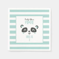 Party like a panda bright colourful birthday