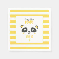 Party like a panda bright colourful birthday