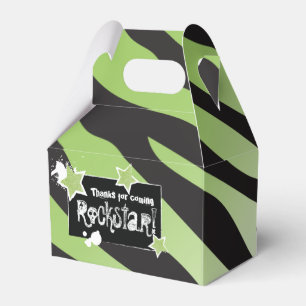 Party Like a Rockstar- Green Favour Box