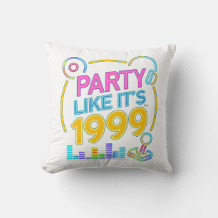 Party Like It’s 1999®™ – Electric Neon Soundtrack Cushion