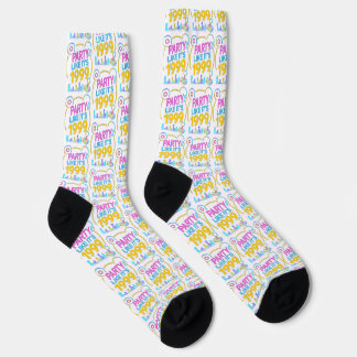 Party Like It’s 1999®™ – Electric Neon Soundtrack Socks