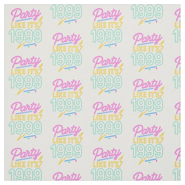 Party Like It’s 1999®™ – Neon Voltage Fabric (Swatch)