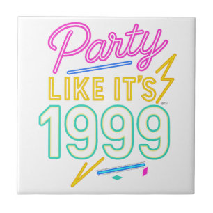 Party Like It’s 1999®™ – Neon Voltage Tile