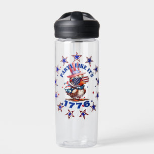 Party Like its 1776 American Eagle and 1776 Flag Water Bottle