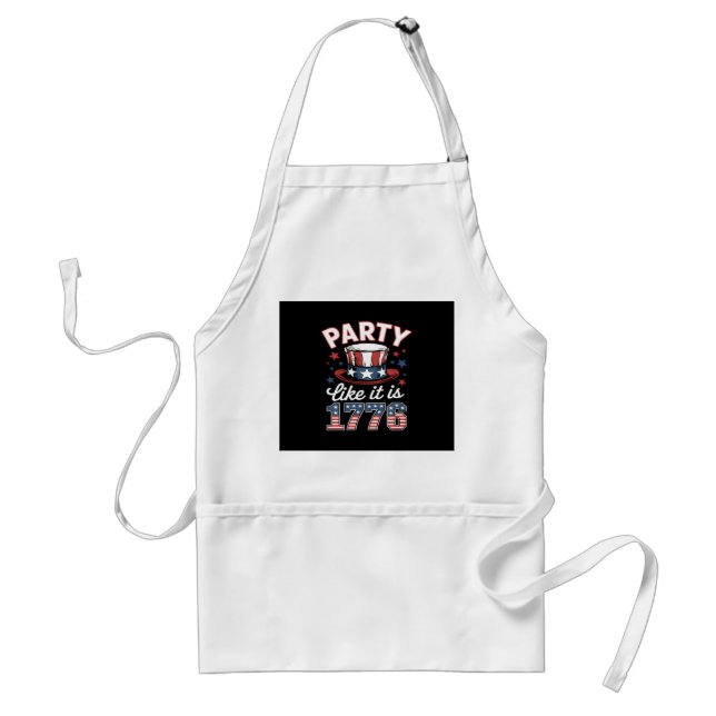 Party Like It's 1776 #JF0012 Standard Apron (Front)
