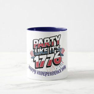"Party Like It's 1776" Patriotic Celeb Custom Mug