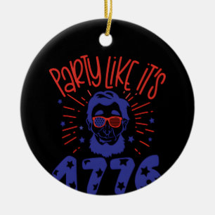 Party Like It's 1779 Treding Ceramic Tree Decoration