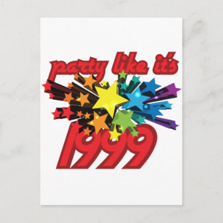 Party Like It's 1999 - Star Power Invitation Postcard