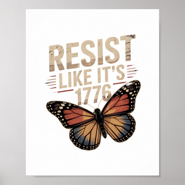 Party Like USA It's 1776 Funny Design Poster (Front)