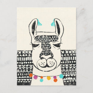 Party Llama - Portrait Postcard