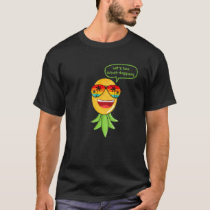 Party Mode Upside Down Pineapple Swinger Vanilla S T-Shirt