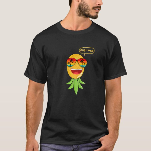 Party Mode Upside Down Pineapple Swinger Vanilla S T-Shirt (Front)