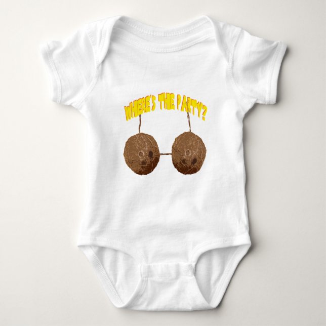 party nuts baby bodysuit (Front)