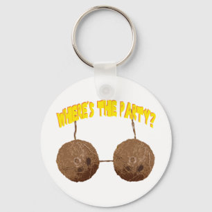 party nuts key ring