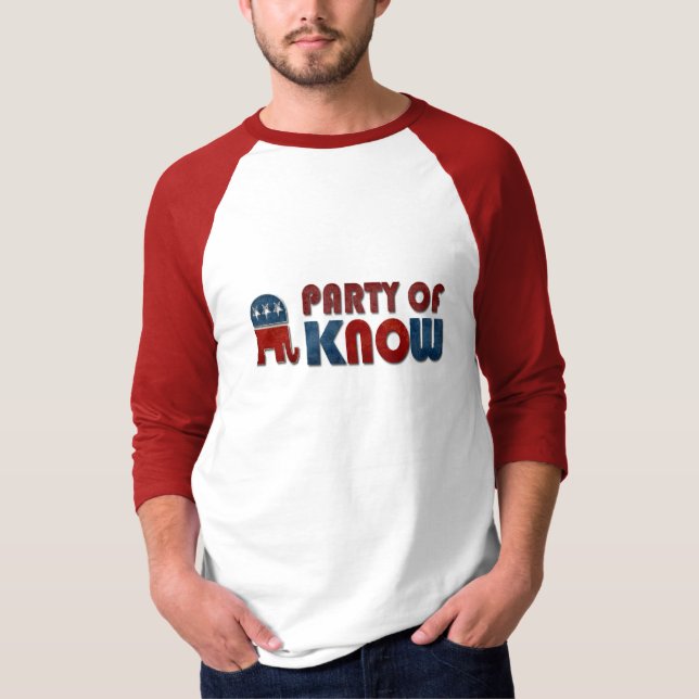 Party of Know Funny GOP T-Shirt (Front)