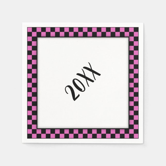 Party On! Pink Napkin (Front)
