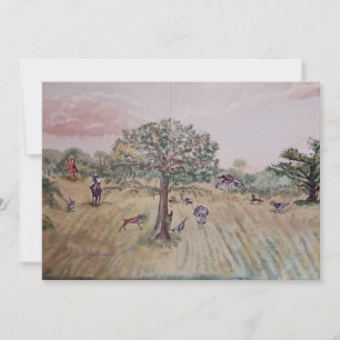 Party on the Hay Field mural Invitation