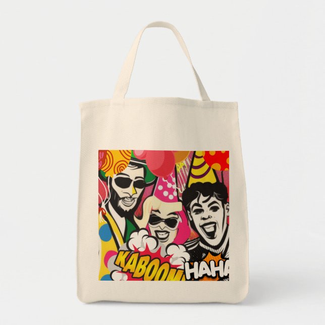 Party On Tote Bag (Front)