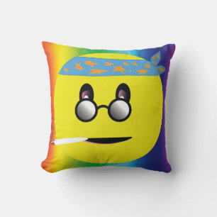 Party On Yellow Face Cushion