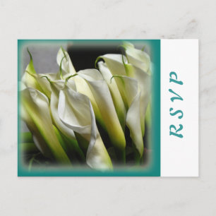 Party or wedding RSVP postcards - Calla Lilies