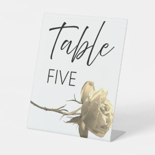 party or wedding table numbers pedestal sign
