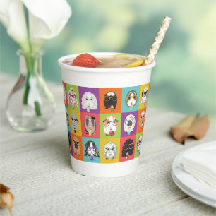 Party Paper Cups Happy Guinea Pigs