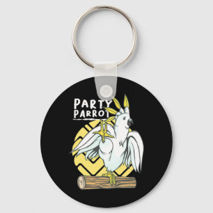 Party Parrot Bird Key Ring