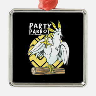 Party Parrot Bird Metal Tree Decoration