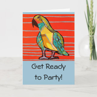 Party Parrot Greeting Card