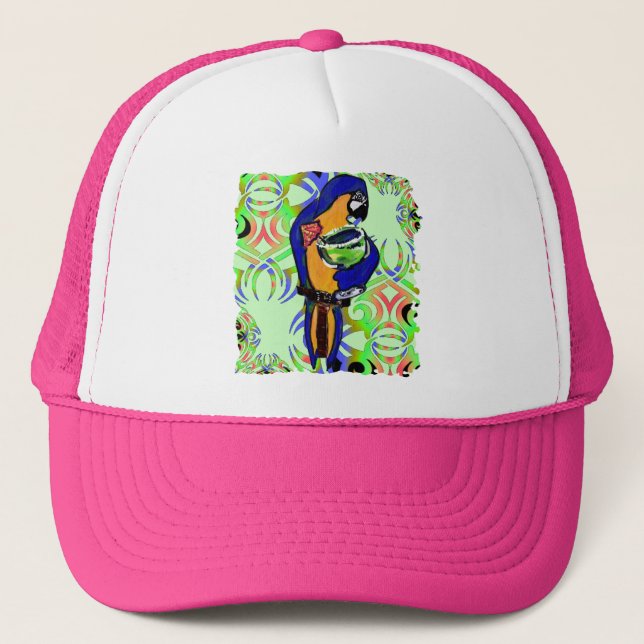 PARTY PARROT TRUCKER HAT (Front)