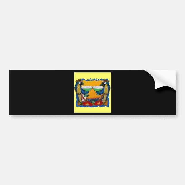 Party Parrots Bumper Sticker (Front)