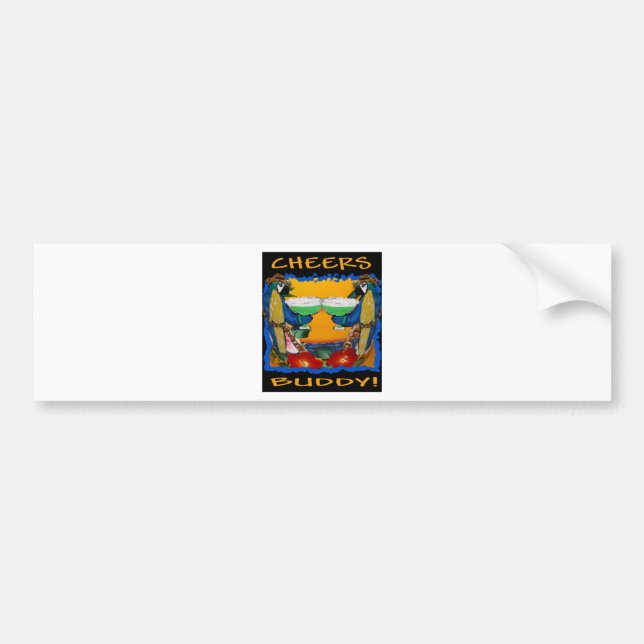Party Parrots Bumper Sticker (Front)