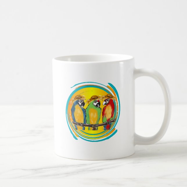 PARTY PARROTS COFFEE MUG (Right)