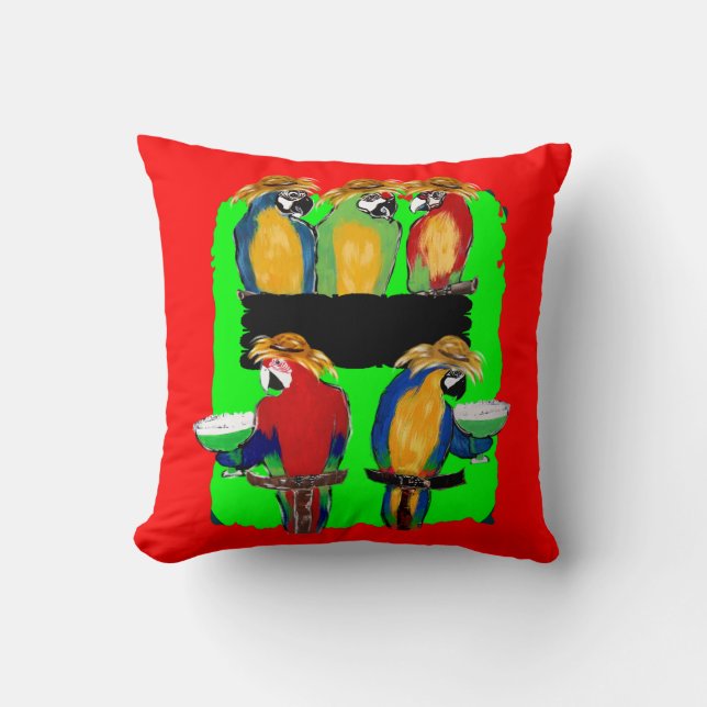 Party Parrots Cushion (Front)