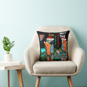 PARTY PARROTS CUSHION