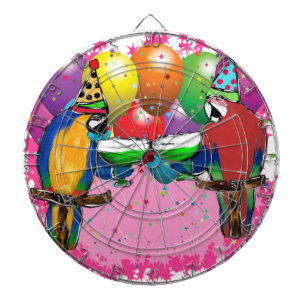 PARTY PARROTS DARTBOARD