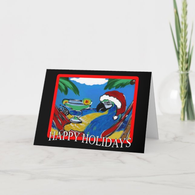 PARTY PARROTS HOLIDAY CARD (Front)