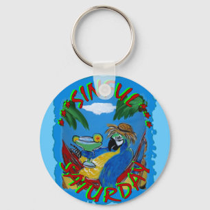 Party Parrots Key Ring