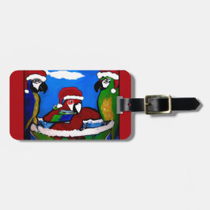 PARTY PARROTS LUGGAGE TAG