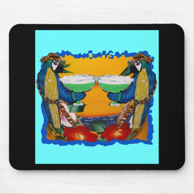 Party Parrots Mouse Pad (Front)