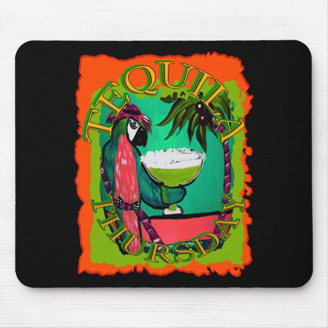 Party Parrots Mouse Pad (Front)