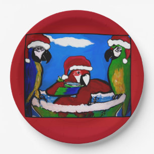 PARTY PARROTS PAPER PLATE