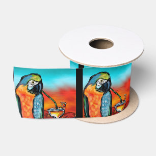 Party Parrots Satin Ribbon