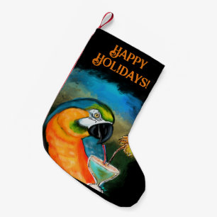 Party Parrots Small Christmas Stocking