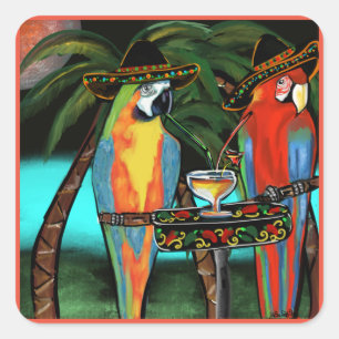 Party Parrots                    Square Sticker