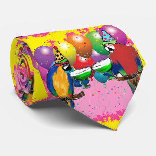 PARTY PARROTS TIE