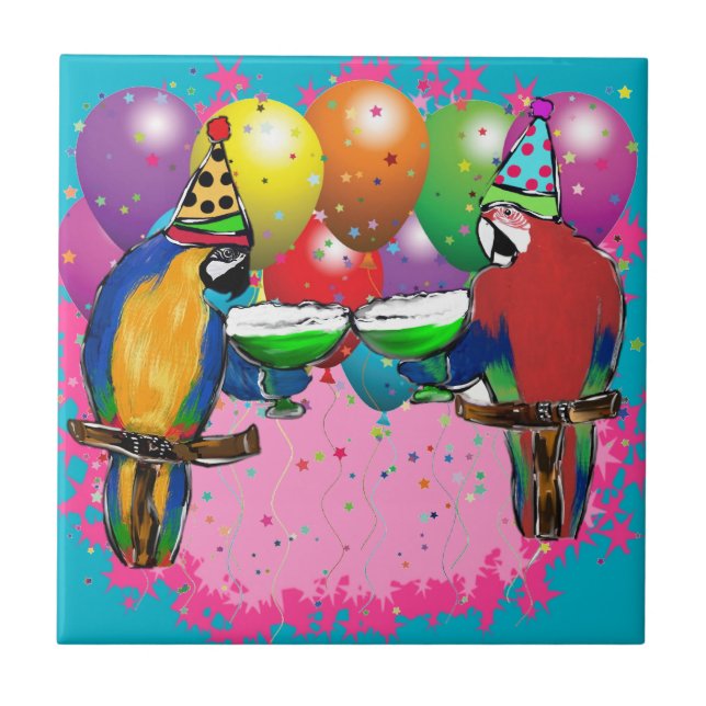 PARTY PARROTS TILE (Front)
